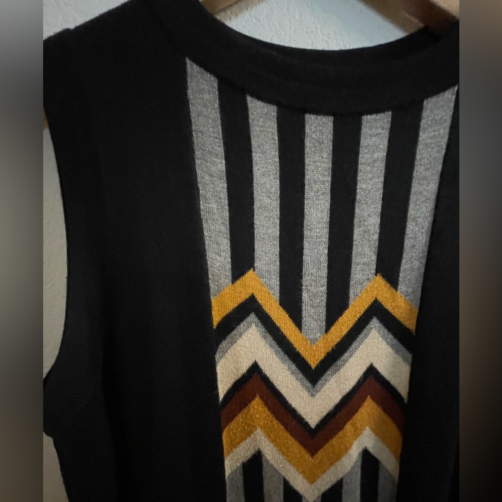 Missoni for Target sleeveless sweater dress with a front chevron panel